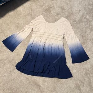 Blu Pepper Boho Ombré Blouse